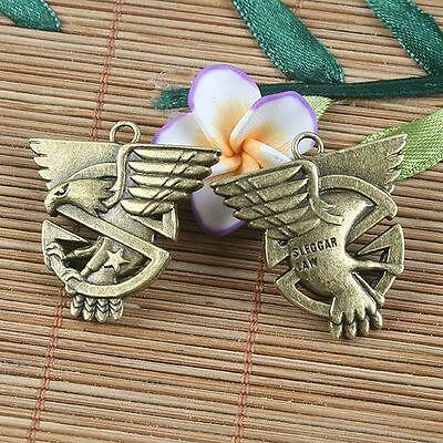 2pcs antiqued bronze eagle design pendant charm G1063