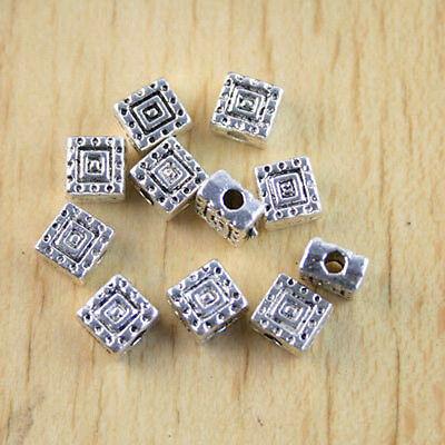 30Pcs Tibetan silver cube spacer beads H1213