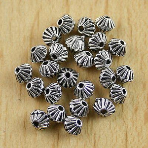 60pcs Tibetan silver crafted round spacer beads h0071