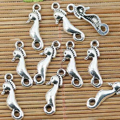 30pcs Tibetan silver SEAHORSE charm pendants EF1351