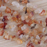 Elegant Red Agate Gemstone Chip Loose Beads  one strand 35" long