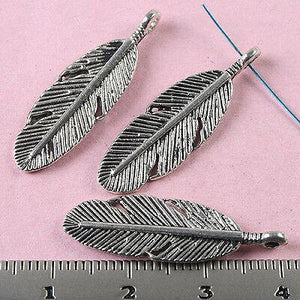 20pcs Tibetan Silver leaves Charm pendant H0789