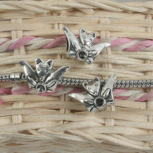 8pcs antiqued silver animal design spacer beads G900