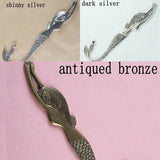 Pick Tibetan Silver /Bronze /shinny silver Color 2sided crafted mermaid bookmark