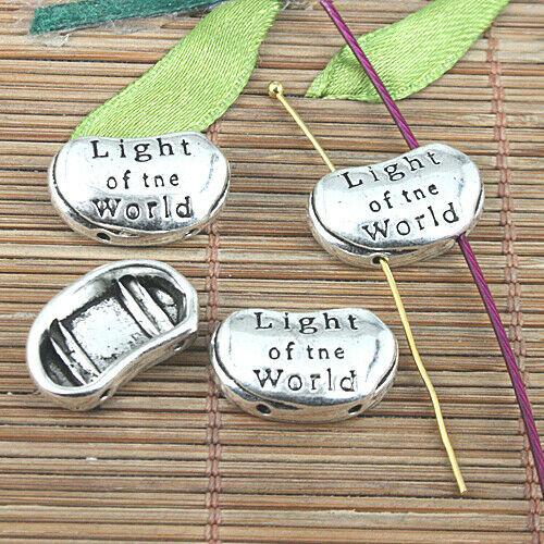 8pcs tibetan silver color Light of the world cover Jewerly Findings  EF0992