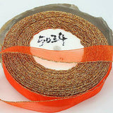 1roll 50 Yards gold-edge Sheer Organza Ribbon,20mm Wide assorted free ship