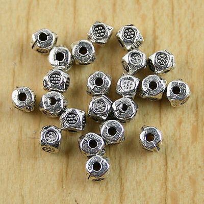 150pcs Tibetan silver crafted flower spacer beads h0084