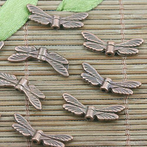 26pcs antiqued copper color 2sided wings spacer beads h0783-C