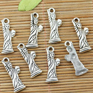 22pcs Tibetan silver Statue Of Liberty charm pendants EF1353