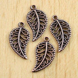 Crafted hollow nice leaf design charms in 6-colors for jewery making