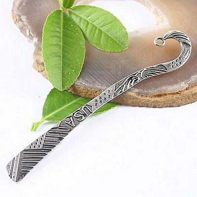 2pcs dark silver tone USA bookmark h3364