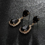 Fashion Jewelry Stud Earring crystal Diamond water drop Shaped Earring