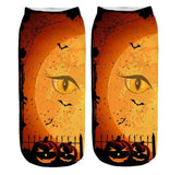 Halloween Socks pumpkin printed Sock Low Cut Ankle Socks one-side pattern only