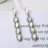 Fashion Jewelry Stud Earring Colorfull Diamond Long Earring