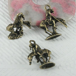 12pcs antiqued bronze color "End of the Trail" design charms EF0582