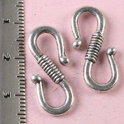 20Pcs Tibetan silver S connector charms Findings h1620