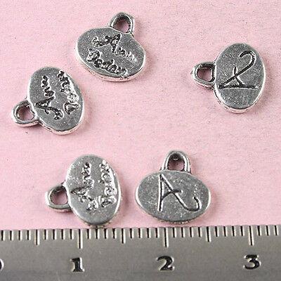 60pcs Tibetan silver letter A charm findings  h1674