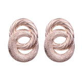 Fashion Jewelry Stud Earring 8 word Shaped Spray painted plated earrings