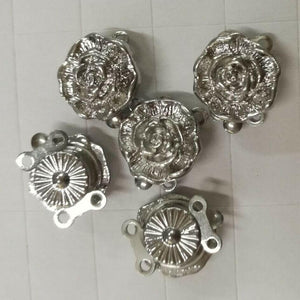 10pcs platinum Plated flower Clasp/connector Finding  t0354