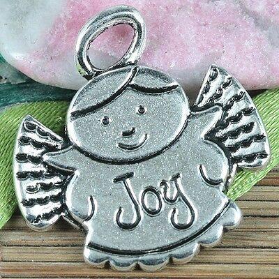 8pcs tibetan silver color Joy angel pendant EF0215