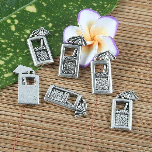 12pcs antiqued silver pendant charm G1243