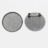 4pcs/lot Tibetan silver COLOR ROUND 20mm/35mm cabochon settings brooch design