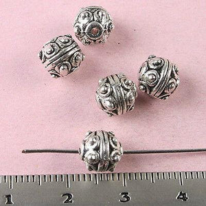 20Pcs Tibetan silver studded  round  spacer beads h1700