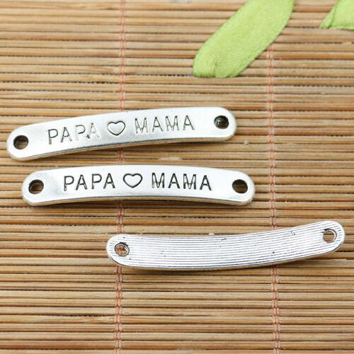 10pcs tibetan silver curved bar connector for bracelet making EF2218