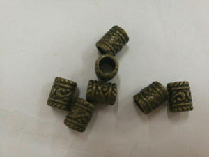 24pcs antiqued bronze color column spacer beads h0559-1