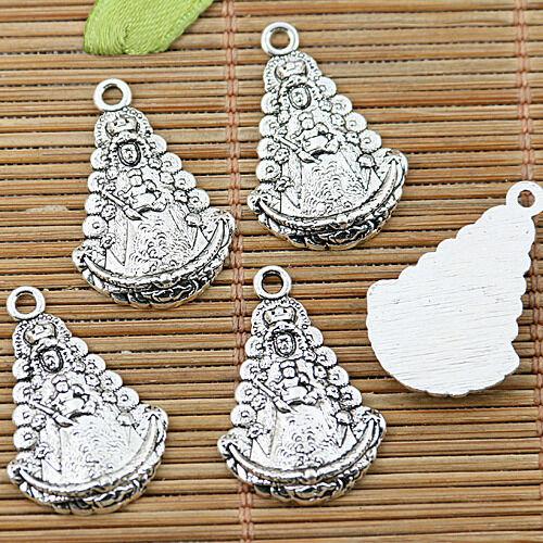 8pcs Tibetan silver NTRA SRA DEL charm pendants EF1348