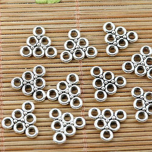 36pcs tibetan silver 2sided triangle shaped holes DIY connector EF1767