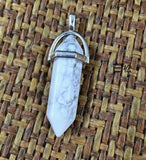Natural Gemstone Hexagonal Point Reiki Chakra Healing Pendant For Necklace