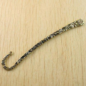 2pcs dark gold-tone Flower & Butterfly Bookmark h1369