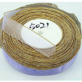 1roll 50 Yards gold-edge Sheer Organza Ribbon,20mm Wide assorted free ship