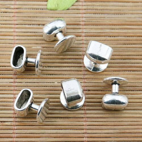 6pcs tibetan silver color special design findings EF2369