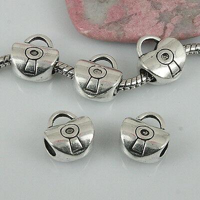 10pcs tibetan silver heart-shaped handbag style Loose Bead EF0409