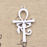 8pcs Charms Anka Cross Egyptian Ankh Eye Of Horus 44x26mm Antique Silver Color Pendants DIY Making Findings Tibetan Jewelry ef3603