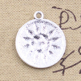 8pcs Charms Viking Zodiac Sun Moon 29x25mm Antique Silver Color Pendants DIY Crafts Making Findings Handmade Tibetan Jewelry