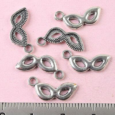 40pcs tibetan silver spider's glasses charms h1560