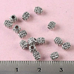 200pcs Tibetan silver studded beads h1681