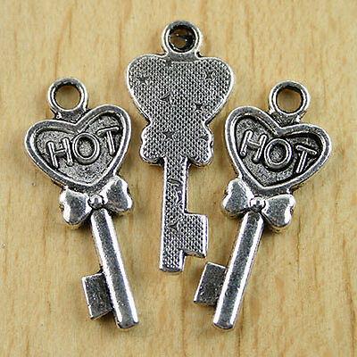 10 Pcs Tibetan silver HOT key pendants findings H0088