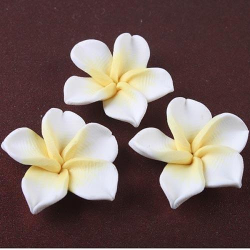 6pcs handmade fimo polymer clay flower finding sh0306