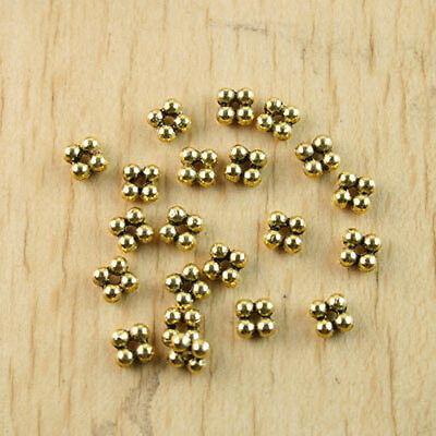 150pcs dark gold-tone round spacer beads h1317