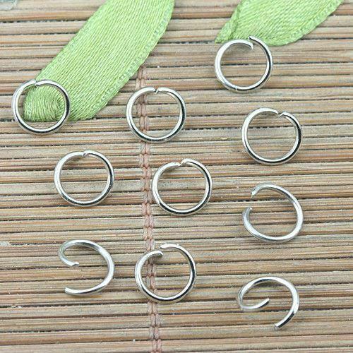 100pcs Dull silver color  8mm open jump ring G2139