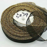 1roll 50 Yards gold-edge Sheer Organza Ribbon,20mm Wide assorted free ship