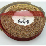 1roll 50 Yards gold-edge Sheer Organza Ribbon,20mm Wide assorted free ship