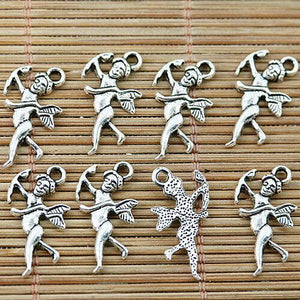 30pcs tibetan silver tone Cupid charms EF1793