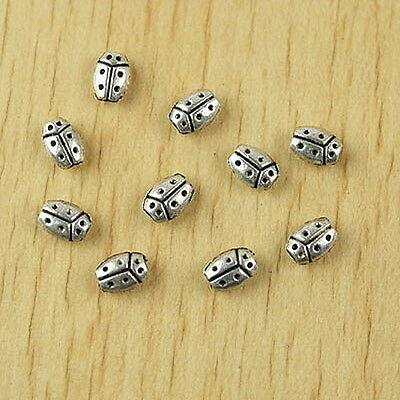 60pcs Tibetan silver beetle spacer beads H2497