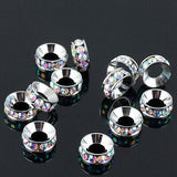 PICK !Multi-styles Crystals European Big Hole Spacer Beads DIY making bracelet
