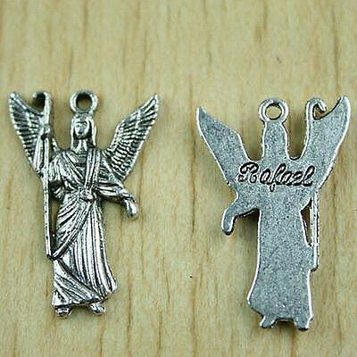 10pcs Tibetan silver ARCHANGEL RAPHAEL charms h1398
